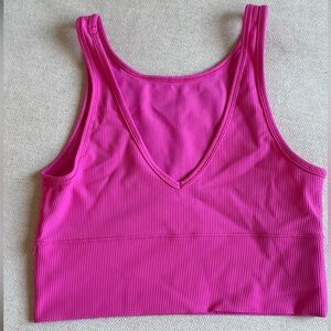 Lululemon Power Pivot Tank Top *Rib Sonic Pink